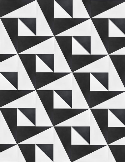 Split Rectangle Left Ebony Swan