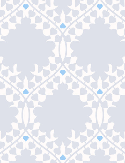 Leaf Damask Snow