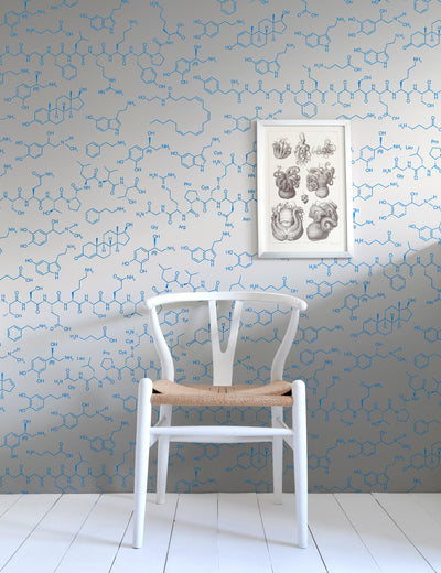 Love Molecules Silver Azzurro