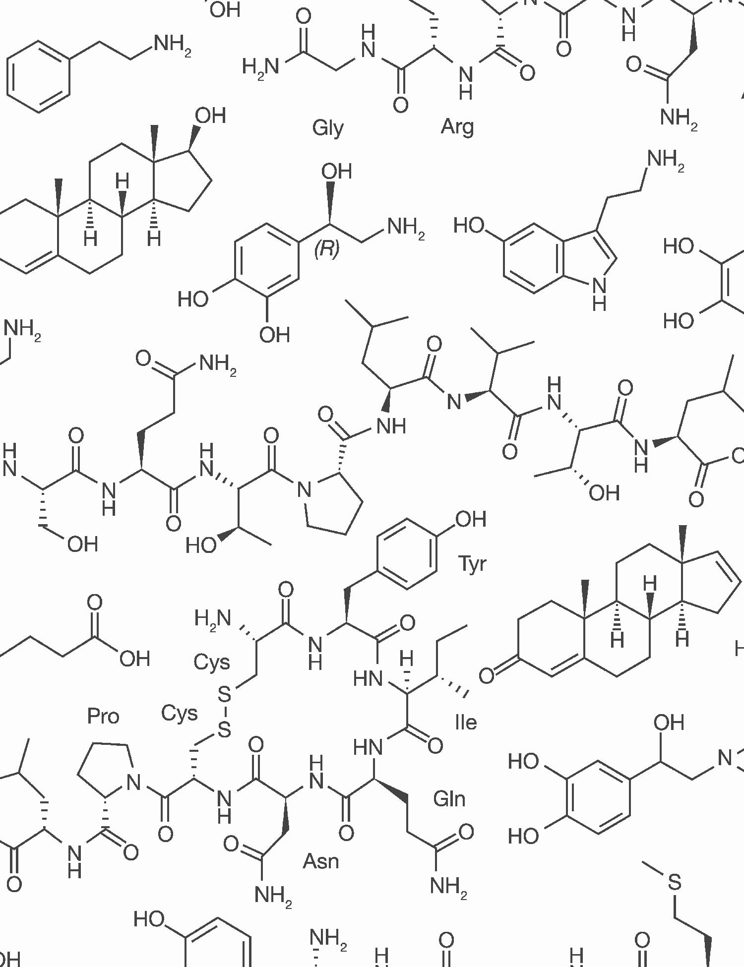 Love Molecules Charcoal