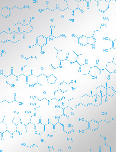 Love Molecules Silver Azzurro