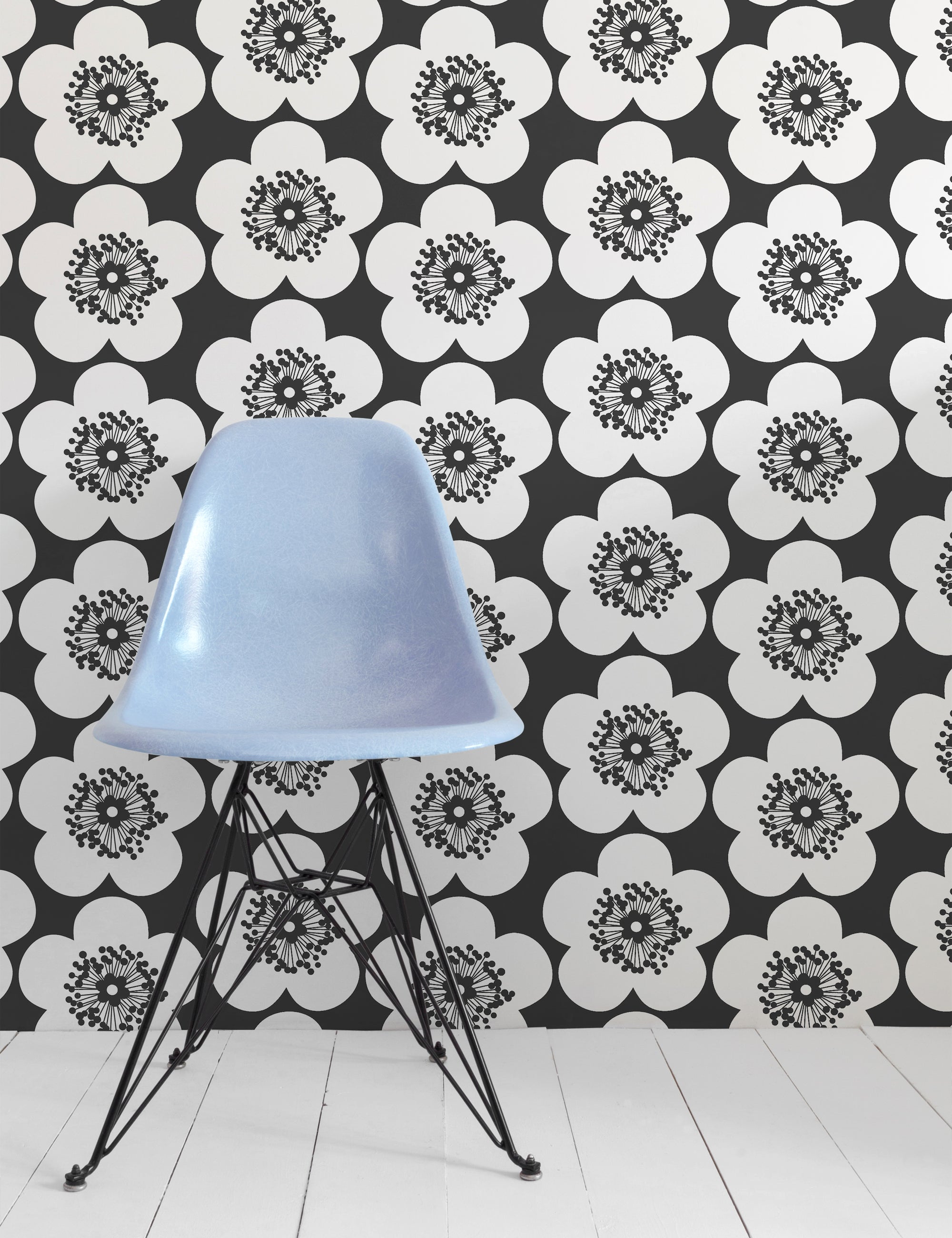 Pop Floral Charcoal