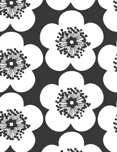 Pop Floral Charcoal