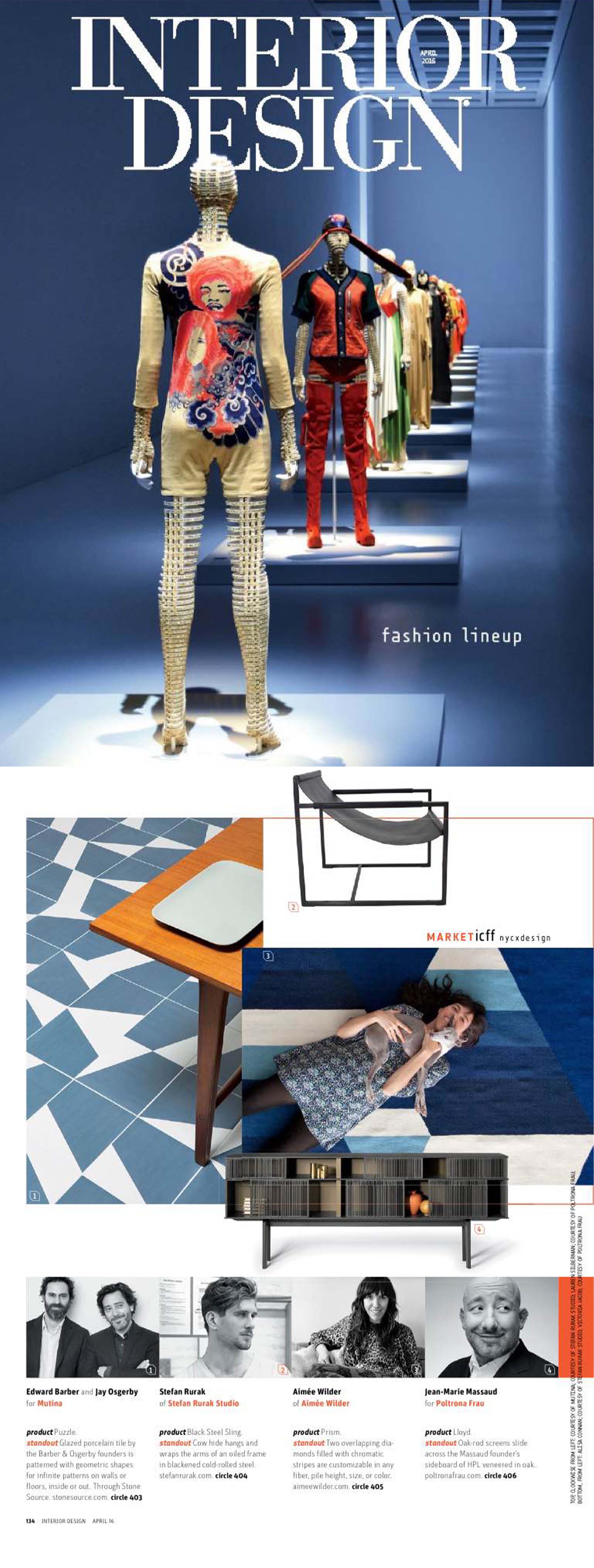 Interior Design Fashion Lineup April 2016