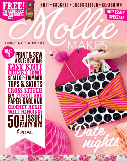 Wildflower Wallpaper in Mollie Makes Magazine