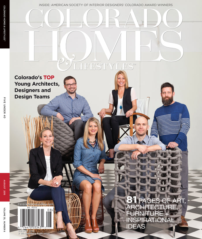 Love Molecules and Pina Sola Wallpaper in Colorado Homes & Lifestyles Magazine