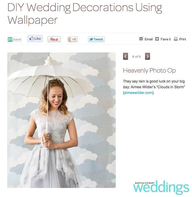 Clouds Wallpaper in Martha Stewart Weddings Online