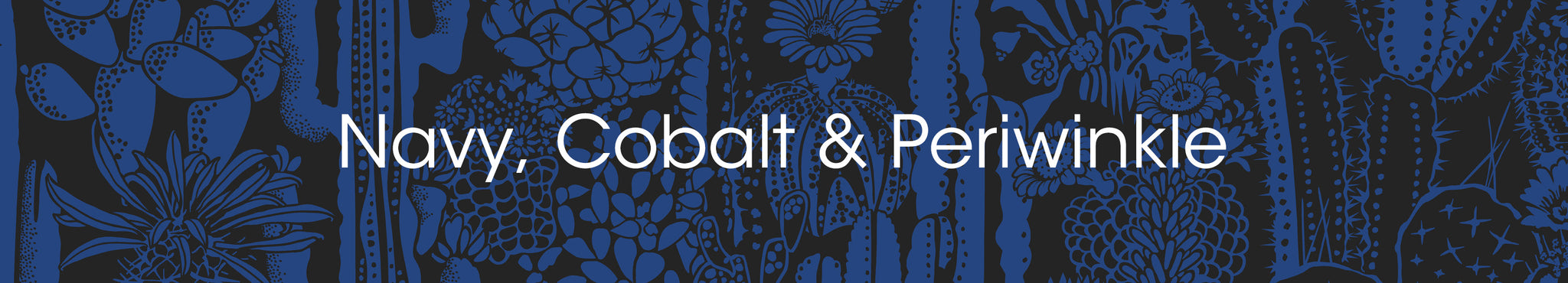 Navy, Cobalt & Periwinkle