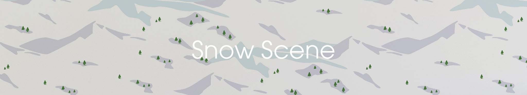 Snow Scene Fabric