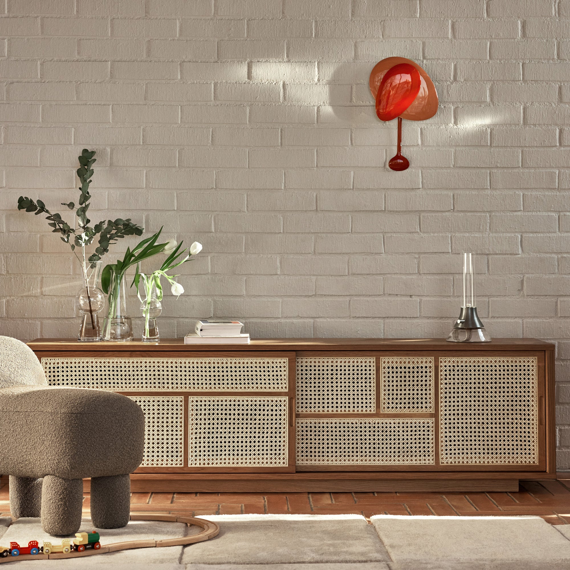 Air Sideboard Low - Oak Wood