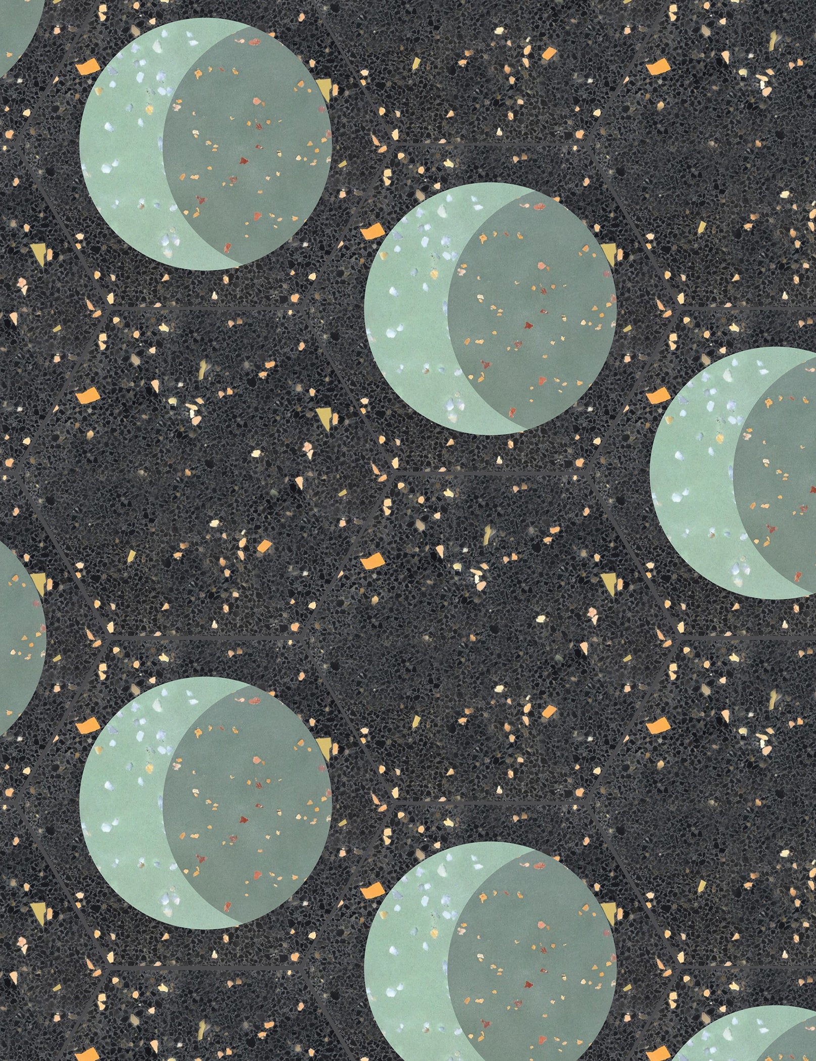 Moon Phase Crescent Nebula