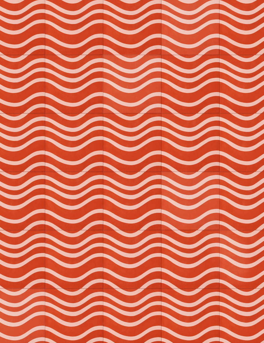 Wavey Terracotta Lotus