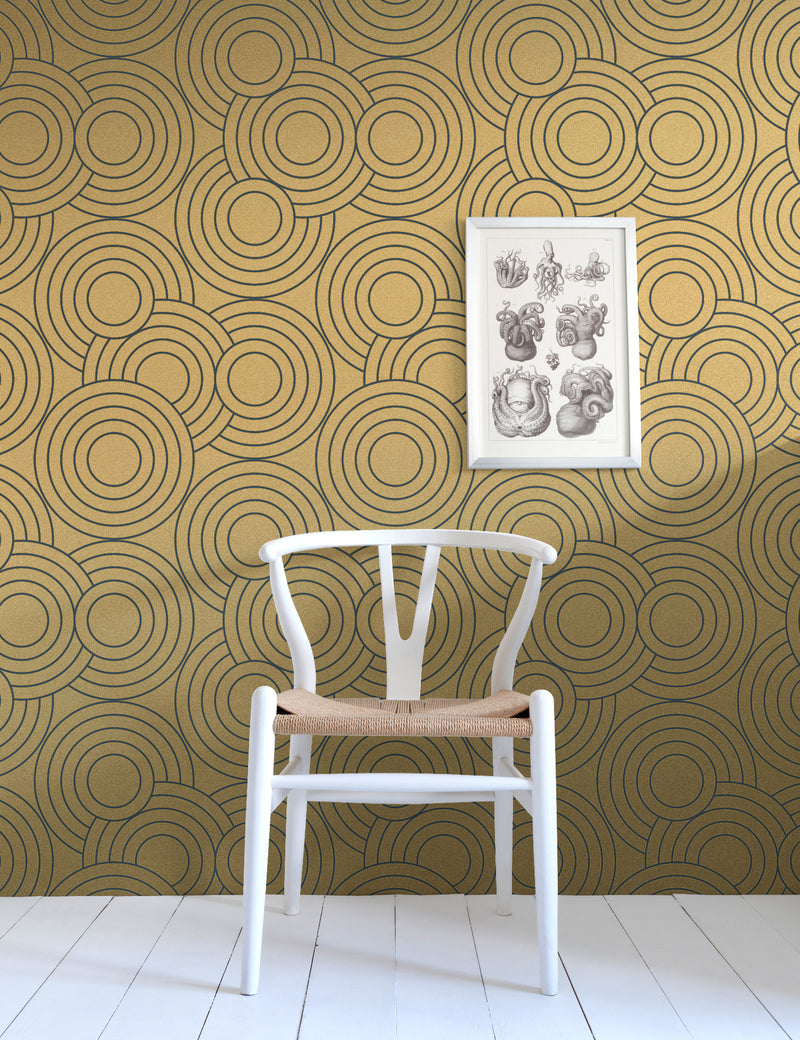 Crop Circles Designer Wallpaper by Aimée Wilder. Made in the USA.