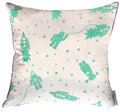 Astrobots Ocean - 16" x 16" Pillow