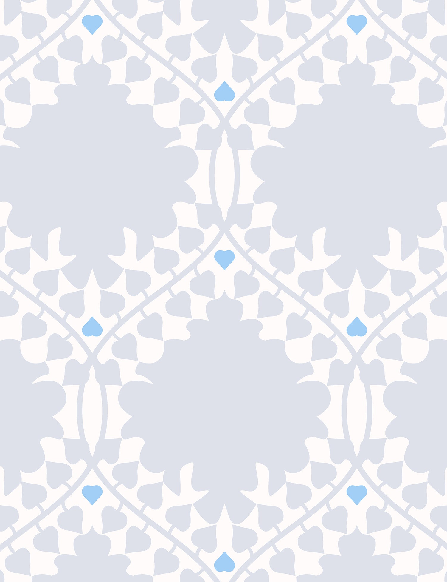 Leaf Damask Snow