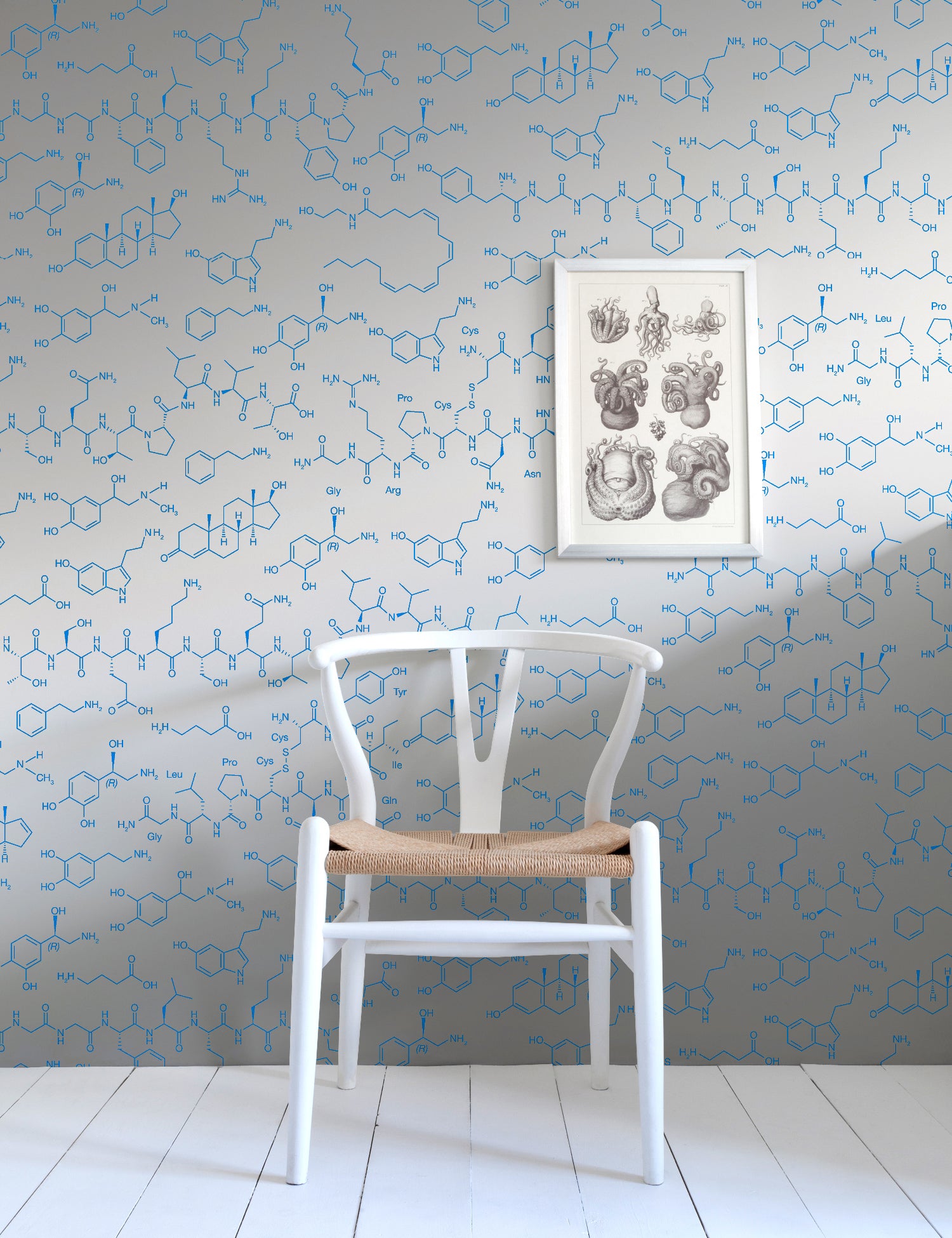 Love Molecules Silver Azzurro