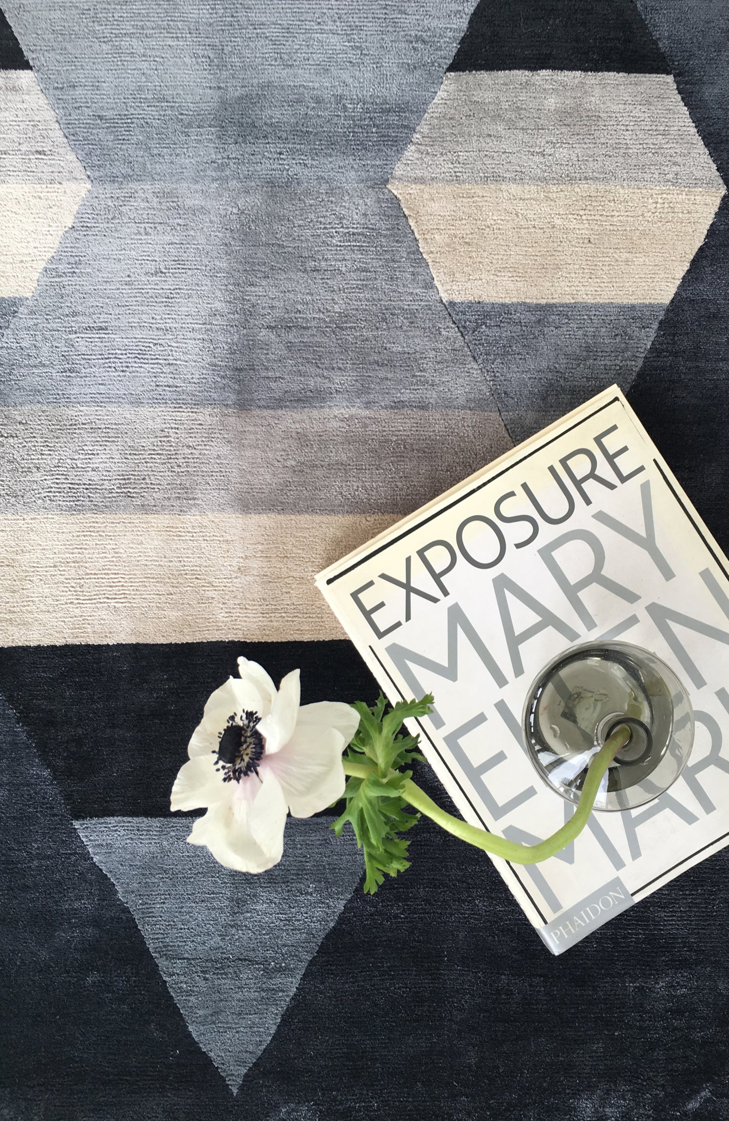 Prism One Diamond Rug Turbulence Silk